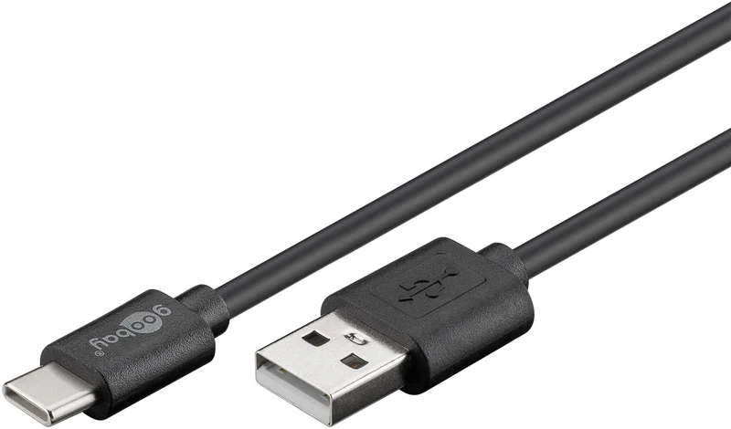 USB-C™-auf-USB-A-Kabel, 1,8 m, schwarz