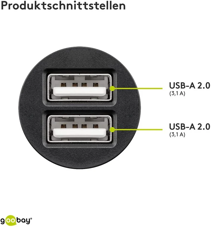 Dual-USB Auto-Ladegerät (15,5 W)