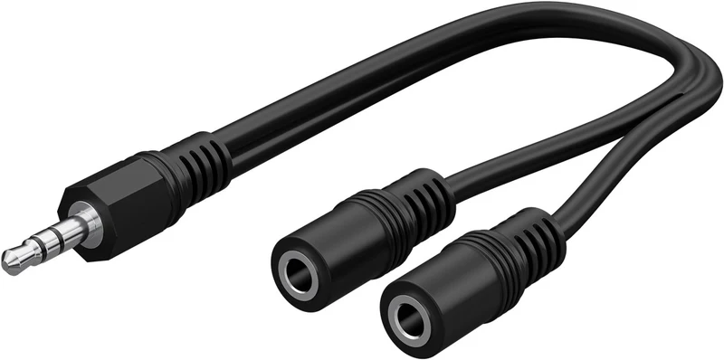 Audio Y-Adapterkabel 3,5mm (stereo)