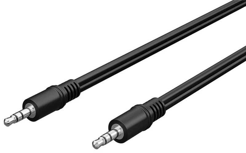 Audio Verbindungskabel AUX, 3,5 mm Stereo, Flachkabel