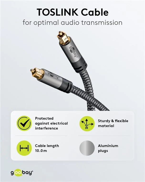 TOSLINK-Kabel, 10 m