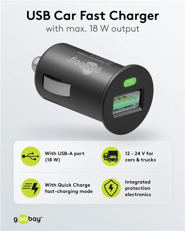 Quick Charge USB-Auto-Schnellladegerät (18 W)