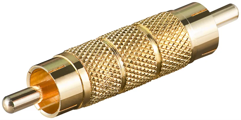 Cinch Adapter, Goldausführung