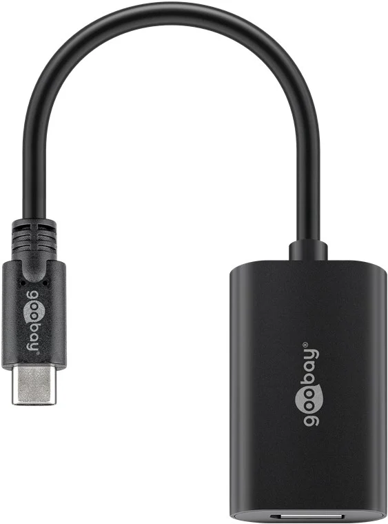 USB-C™-auf-DisplayPort™-Adapter, 0,2 m, schwarz