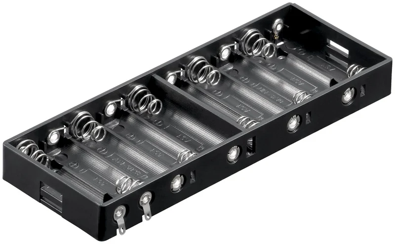 10x AA (Mignon) Batteriehalter