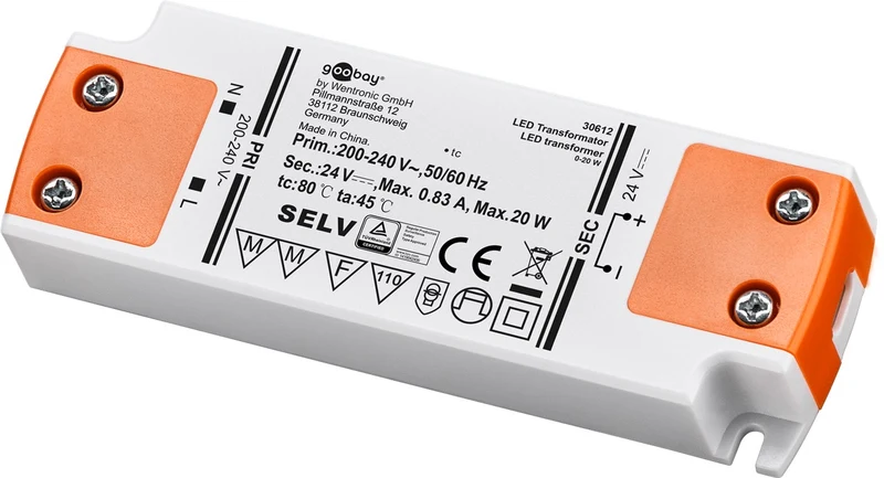 LED-Trafo 24 V (DC), 20 W