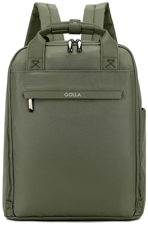 Set aus Rucksack und Laptop-Sleeve 14 Zoll, grün