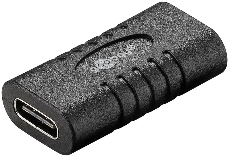 Adapter USB-C™ auf USB-C™, Kupplung, schwarz