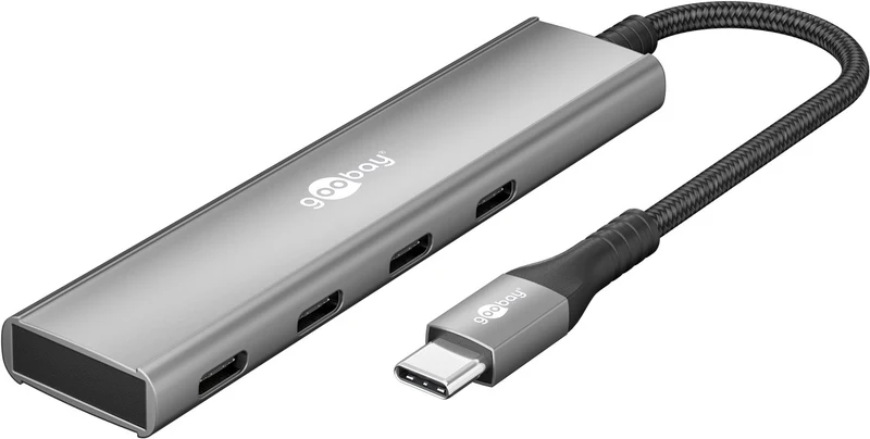 Slim 4-Port USB-Hub, USB-C™ auf USB-C™, 5 Gbit/s