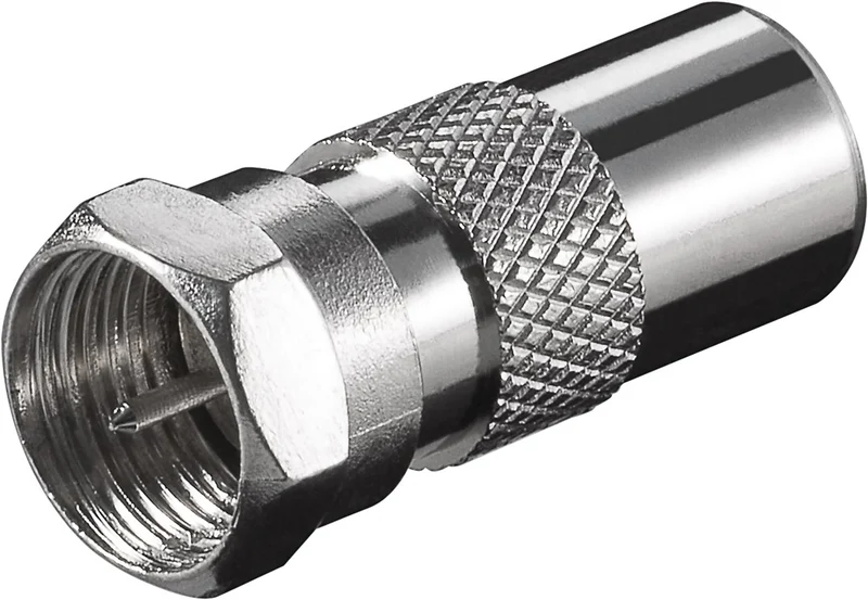 F-Adapter: F-Stecker > Koax-Stecker