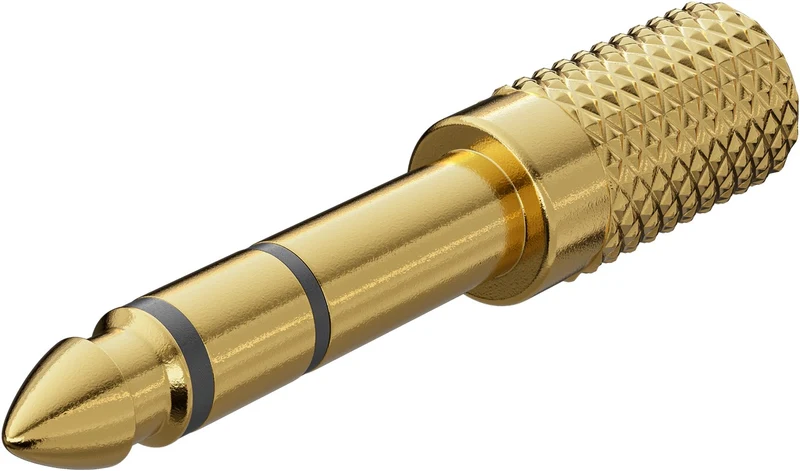 Kopfhörer-Adapter Klinke 6,35mm zu 3,5mm (vergoldet)