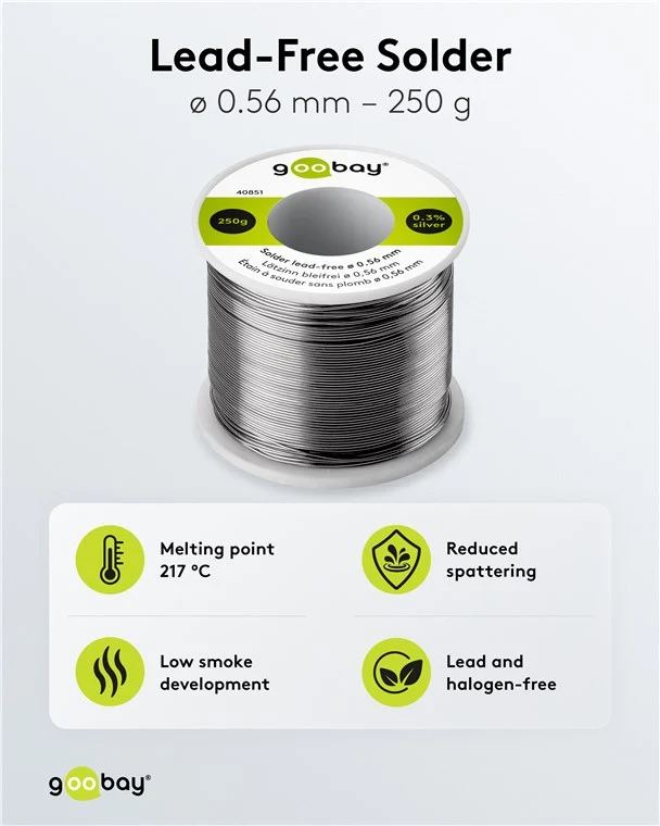 Lötzinn bleifrei, ø 0,56 mm, 250 g