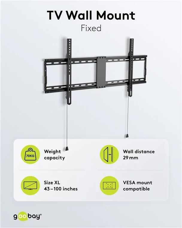 TV-Wandhalterung Basic FIXED (XL)
