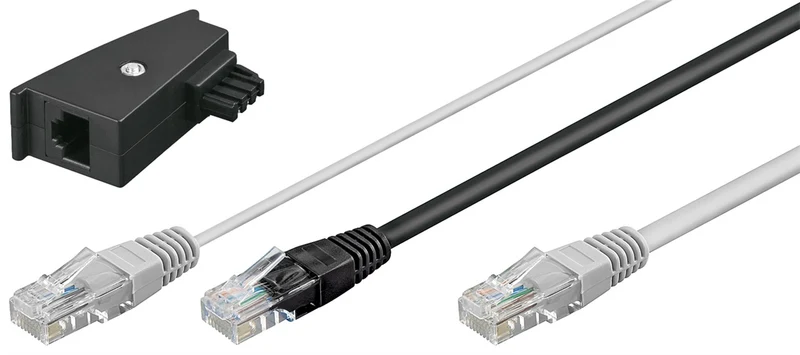 DSL-Y-Verteiler/-Adapter (RJ45/TAE) Kabelset