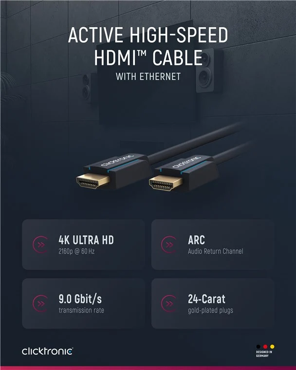 Aktives High-Speed-HDMI™-Kabel mit Ethernet