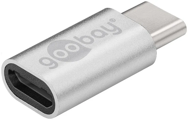 Adapter USB-C™ auf USB 2.0 Micro-B, silber