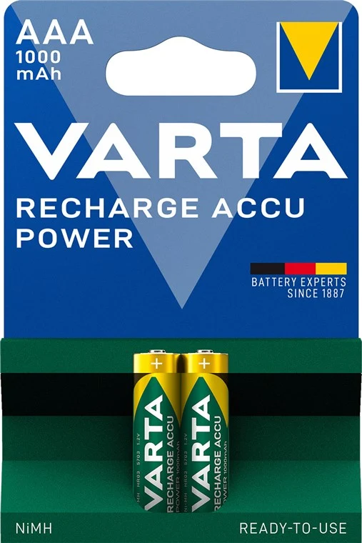 AAA (Micro)/HR03 (5703) Akku - 1000 mAh, 2 Stk. Blister