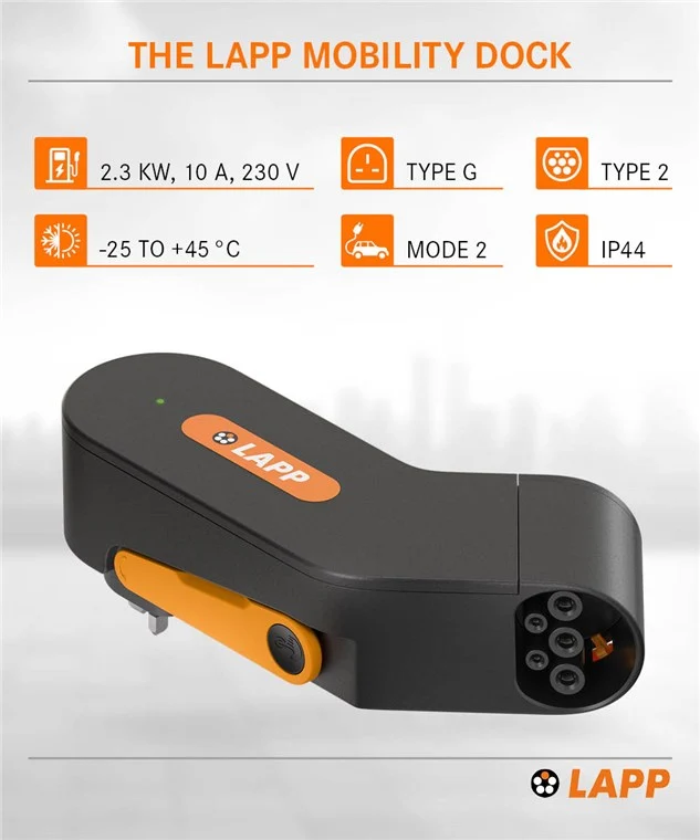 Mobility Dock UK, Ladegerät für Elektrofahrzeug
