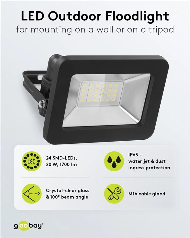 LED-Außenstrahler, 20 W