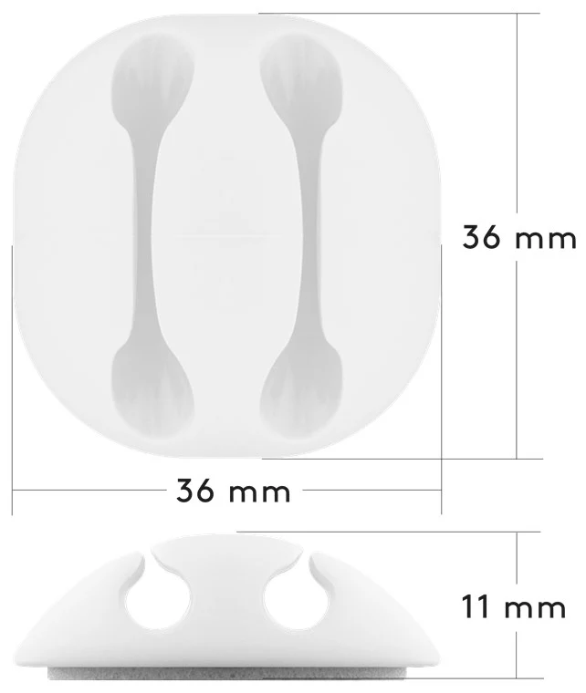 Kabelmanagement-Set, weiß