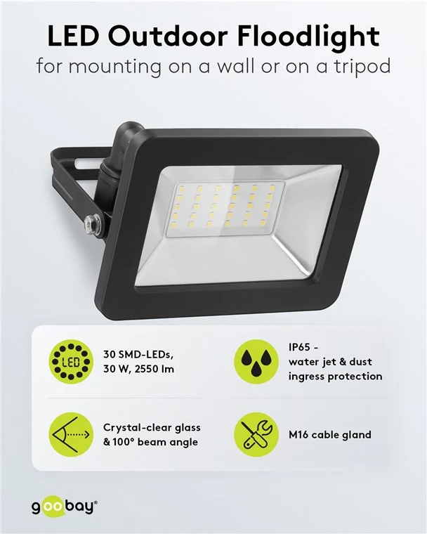 LED-Außenstrahler, 30 W