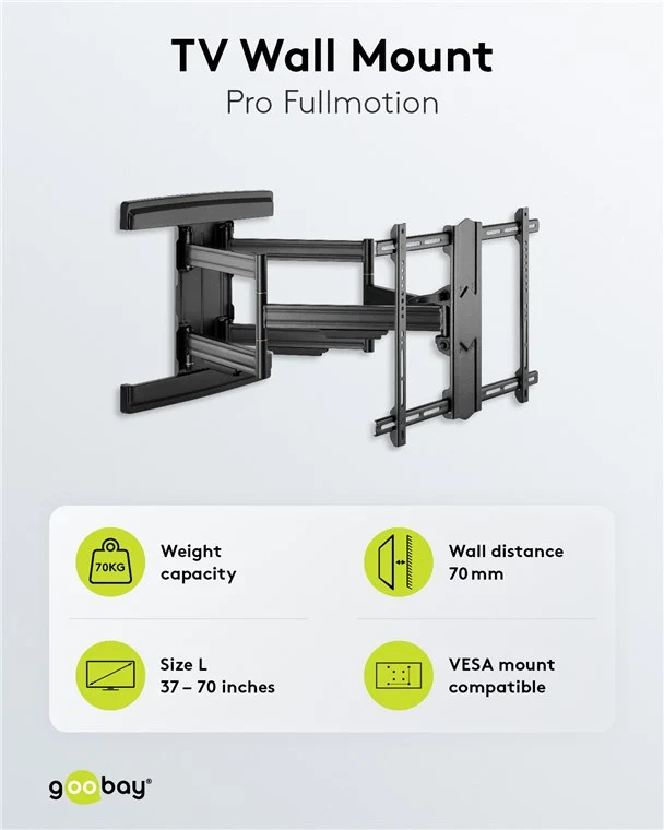 TV-Wandhalterung Pro FULLMOTION (L) wide Range