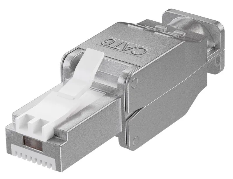 Werkzeugfreier RJ45-Stecker CAT 6 STP geschirmt