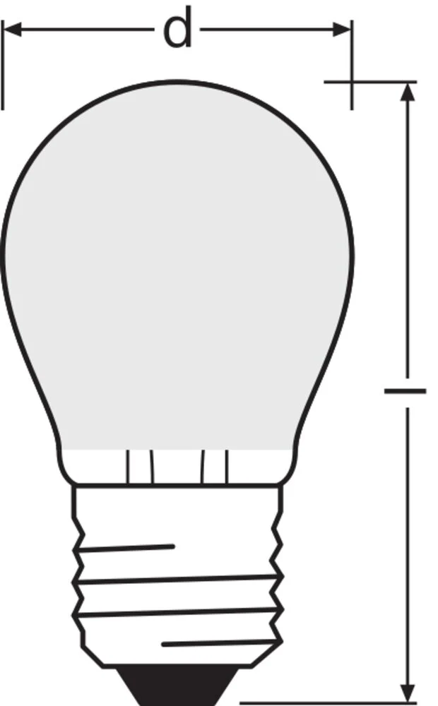 Led Klassisch P40 Matt Filament 4W E27 827 Warmweiß - 4099854069086 [2 Stück]