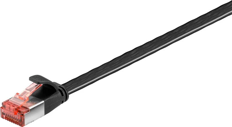 CAT 6 Flach-Patchkabel, U/FTP, schwarz