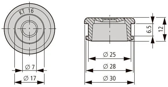 Eaton PG16 IP65 Kabeldurchführung Für 7-17mm Kabel - 022031 [100 Stück]