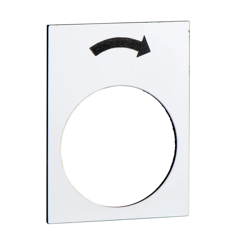 Harmony XAC Etikett Langsame Rechtsabbiegesymbol 30x40mm Weiß - ZB2BY4919 [5 Stück]