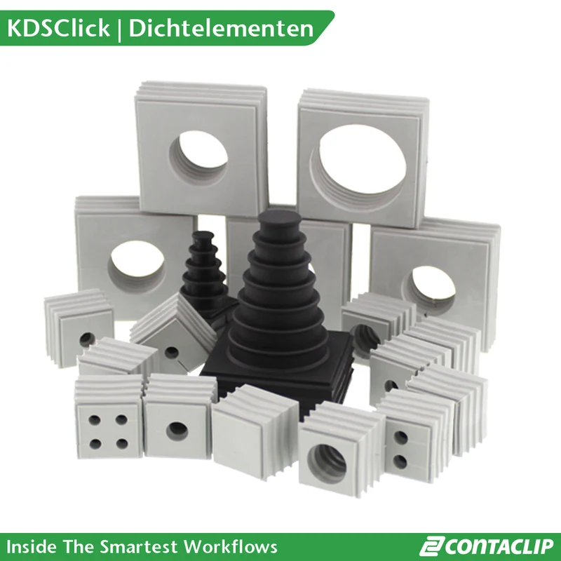 Conta-Clip Kds Kabeldurchführung Dichtungsinsert 5-6mm Schwarz - 28525.4 [10 Stück]