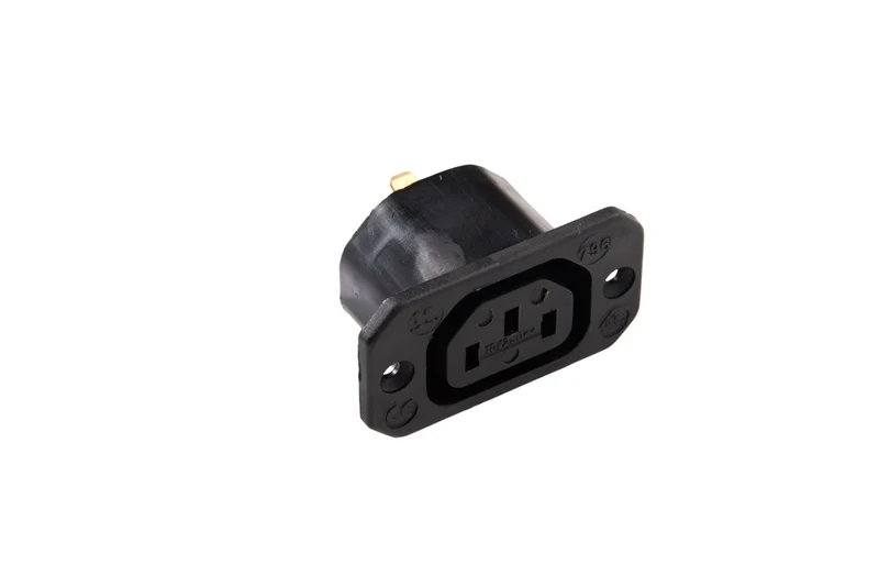 MK C13 IEC Steckdose Mit Erdanschluss 10A 70C Schwarz - 796/SW [5 Stück]