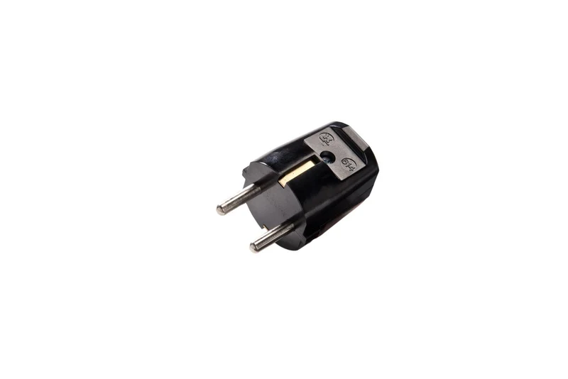 MK Professioneller Erdungsstecker Schwarz Duroplast - 614/SW [10 Stück]