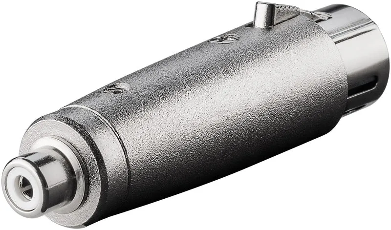 XLR-Adapter, Cinch-Buchse zu XLR-Buchse