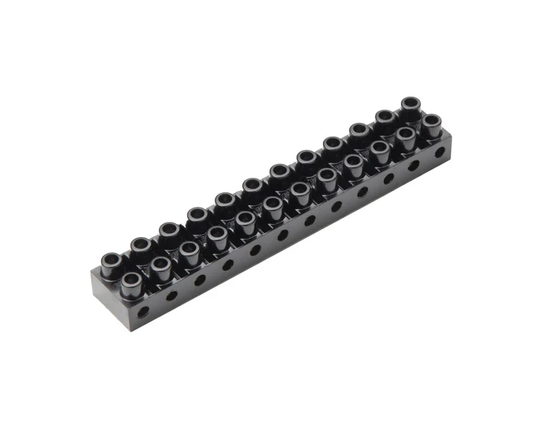 12-Poliger Anschlussblock 6mm² Thermoplast IP20 - 681/SW [5 Stück]