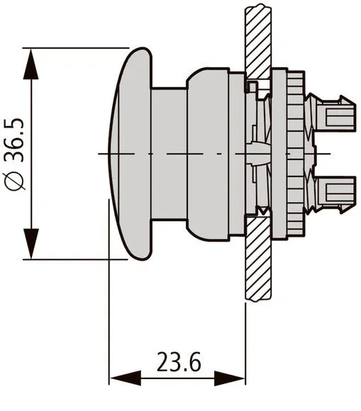 Eaton RMQ-Titan M22-DRP-R Not-Aus Pilztaster - 216745 [5 Stück]