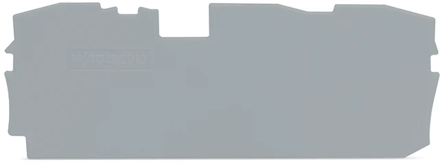 WAGO TopJob-S End- Und Trennplatte 1mm Grau - 2010-1391 [10 Stück]