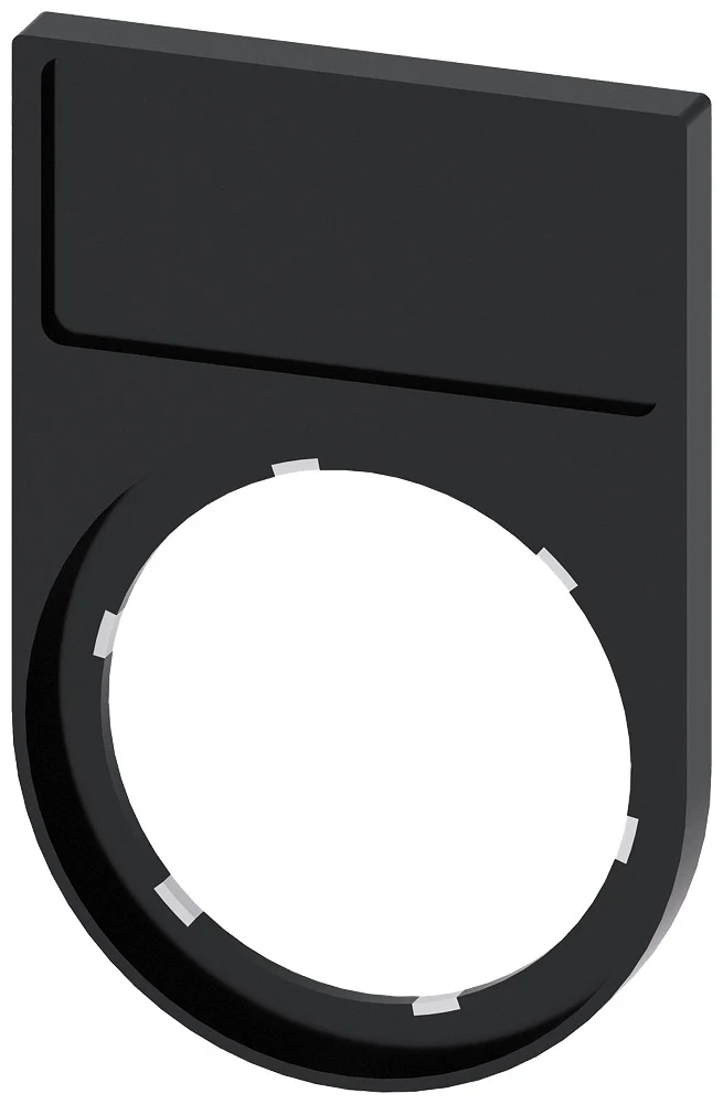 Siemens SIRIUS ACT Etikettenhalter 12.5x27mm Schwarz - 3SU19000AG100AA0 [5 Stück]