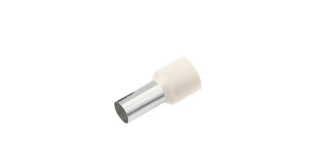 Isolierte Draht-Endhülsen 0.75mm² Weiß DIN 46228 - 182201 [100 Stück] [200 Stück]