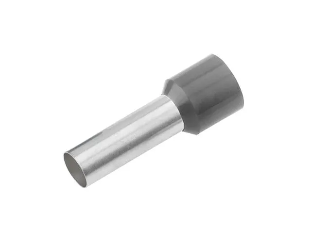 Isolierte Draht-Endhülsen 4mm² Grau DIN 46228 - 182346 [100 Stück] [200 Stück]