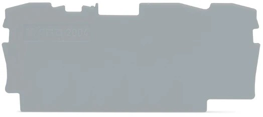 WAGO TopJob S Ende Und Zwischenplatte 1mm Grau - 2004-1391 [20 Stück]