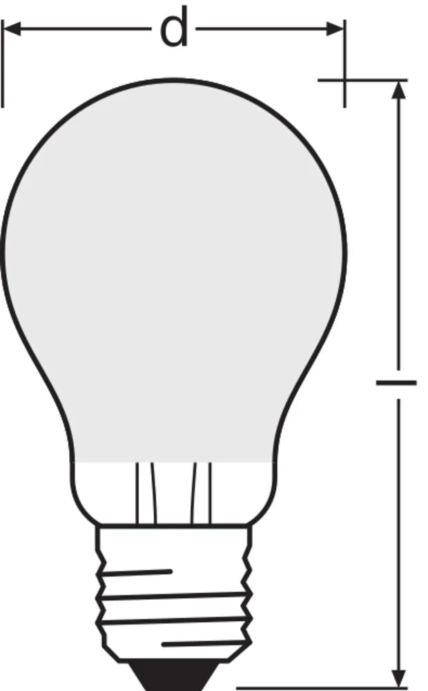 Led Klassisch A19 Dimmbar Cri90 5.8W 927 Matt E27 - 4099854061271 [2 Stück]