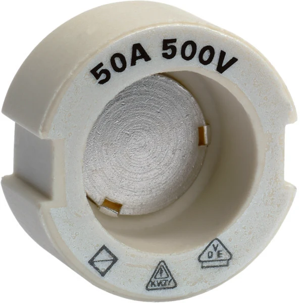 Hager LE33P50 Push-In Keramische Messschraube DIII 50A 500V - LE33P50 [5 Stück]