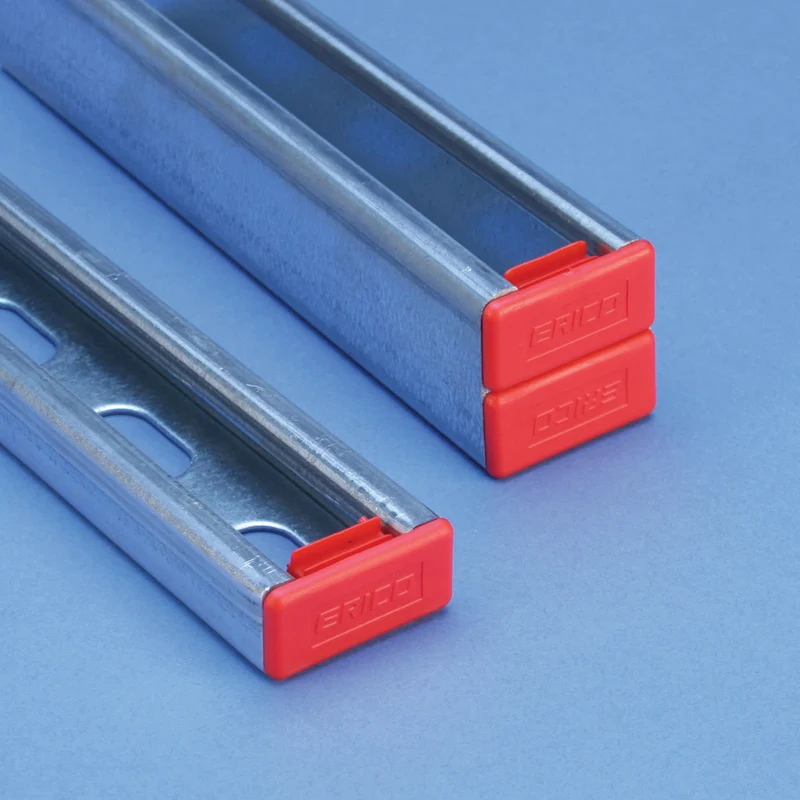 Blaue Stützprofil Endkappe 41x41mm - 313305 [5 Stück]