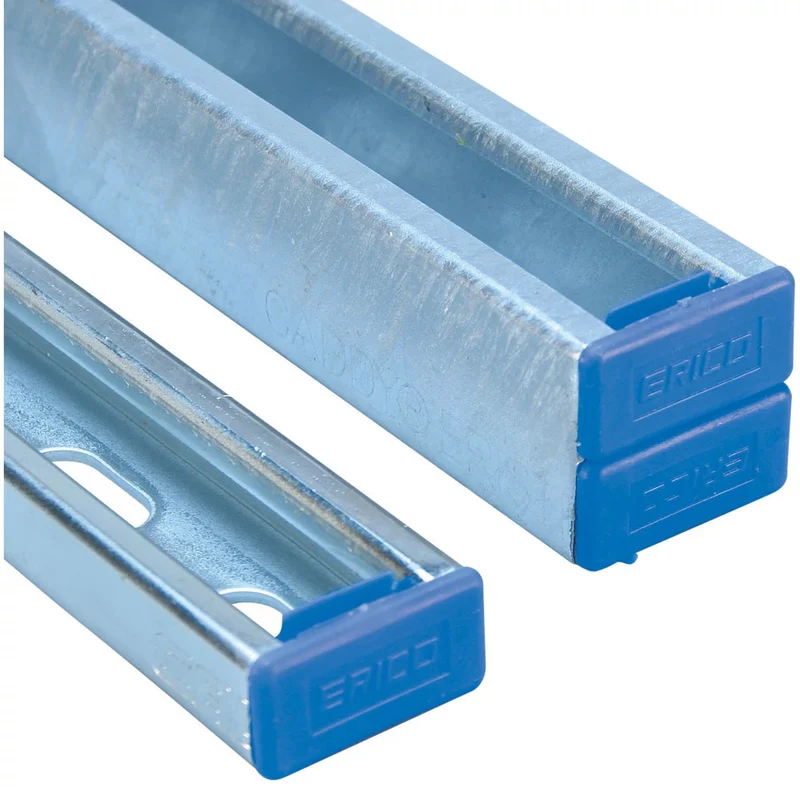 Blaue Stützprofil Endkappe 41x41mm - 313305 [5 Stück]