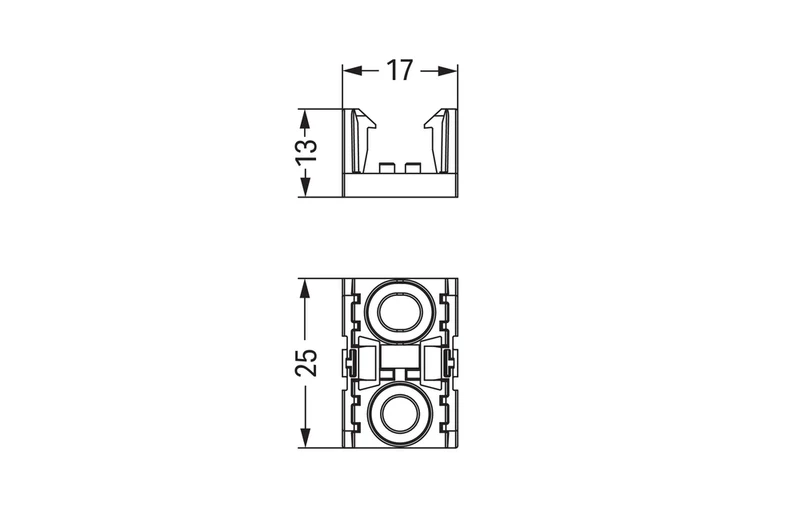 Wago 890-1622 2 Polige Verteilung Montageplatte Schwarz - 890-1622 [10 Stück]