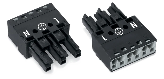 WAGO 770-203 WINSTA MIDI 3-poliger Weiblicher Stecker Schwarz - 770-203 [100 Stück]