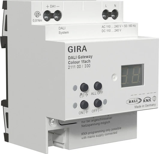 Gira Knx Dali Gateway Farbe 1V Din Schiene Sicher - 211100