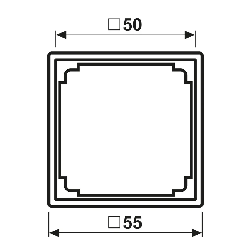 JUNG AS500 RJ45 Adapterrahmen Alpenweiß - A590ZAWW [2 Stück]